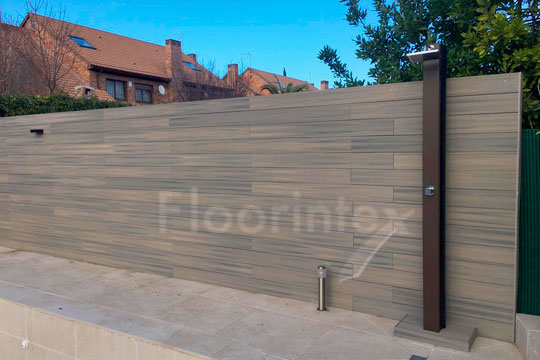 valla madera sintetica deckron piscina vintage