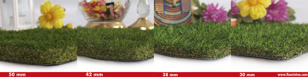 4 modelos de césped artificial horizontal