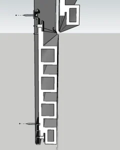 Encaje de panel en grapa 1