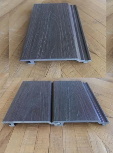 Panel liso composite IPE en muestra 1 y 2 unidos