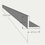 Remate en "L" para panel de exterior Floorintex con medidas