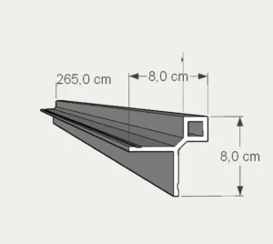 Remate de esquina para panel 3D exterior alistonado Floorintex con medidas