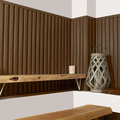 Panel decorativo IPE 21mm en pared